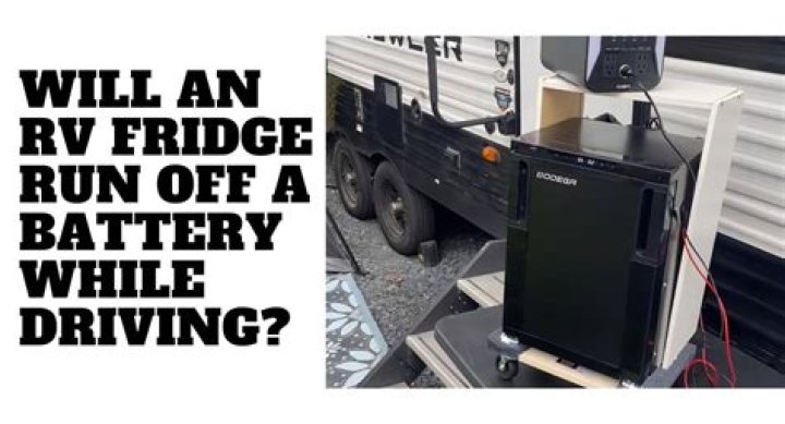 Does RV fridge run off battery?