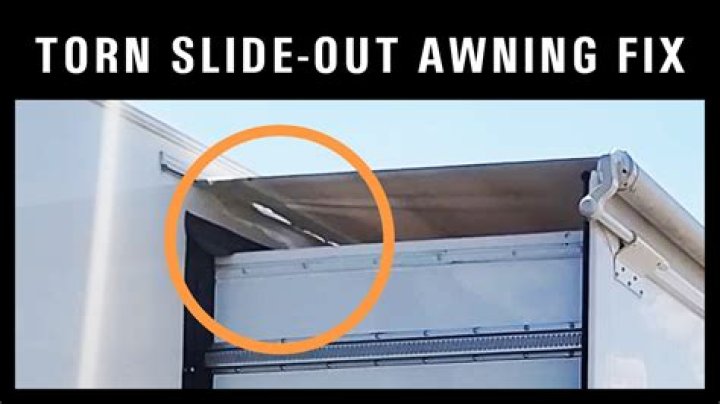 How do you fix a stuck RV awning?