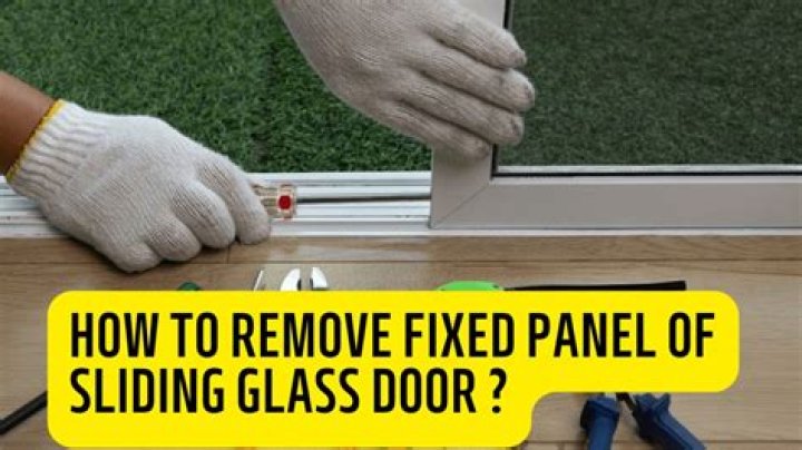 How do you remove a sliding glass door frame?