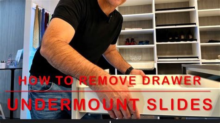 How do you remove drawers from a camper trailer?