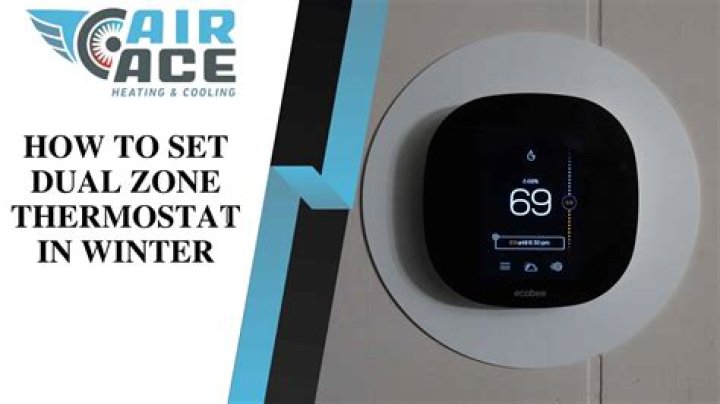 How does a dual zone thermostat work?