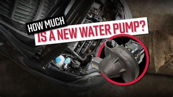 How much does it cost to replace an engine water pump?
