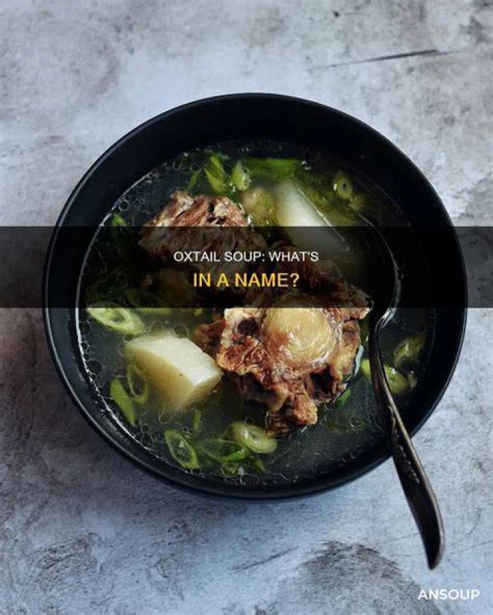 Is oxtail soup actually oxtail?