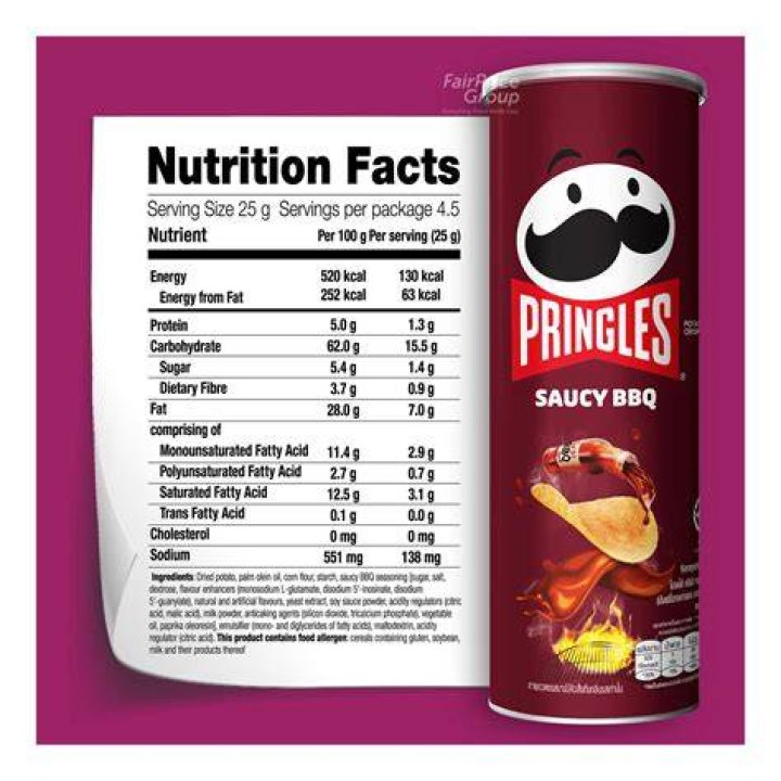 Is there potato in Pringles?