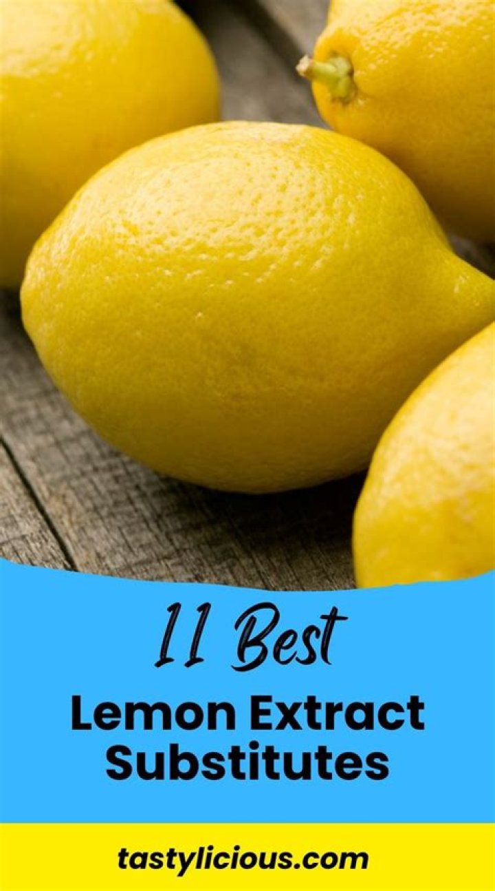 What can you substitute for lemon extract?