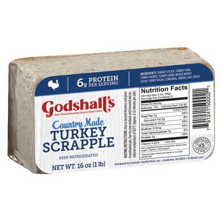 What is turkey scrapple made from?