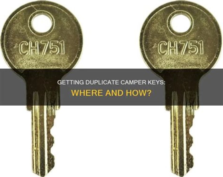 Where can I get duplicate camper keys?
