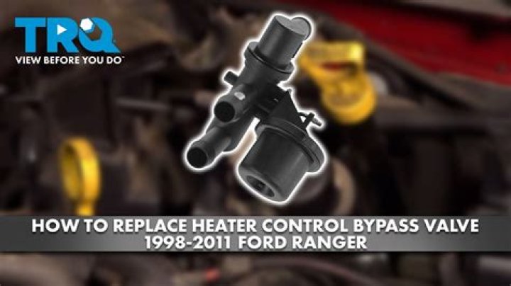 Where is heater control valve located?