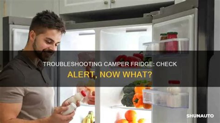 Why does my camper fridge says check?