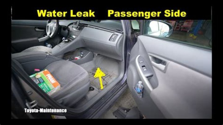 Why does water leak from passenger side?